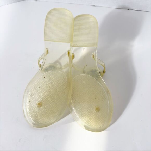 Tory Burch Mini Miller Jelly Thong Clear Casual Flip Flops Size 8 - Picture 6 of 6